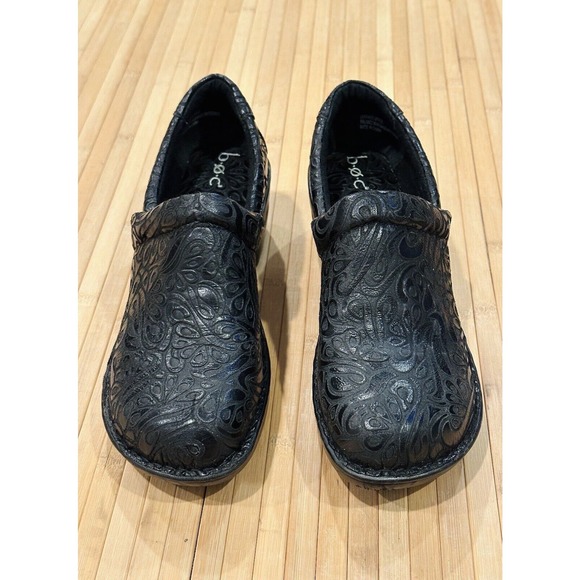 BOC Born Concept Peggy Paisley Gray Black Professional Clogs Women’s Sz 11 W - Picture 4 of 12